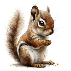 Obraz premium Cute Squirrel Portrait: Adorable Wildlife Photography