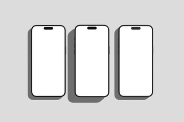 Blank Smartphone with Social media post Mockup