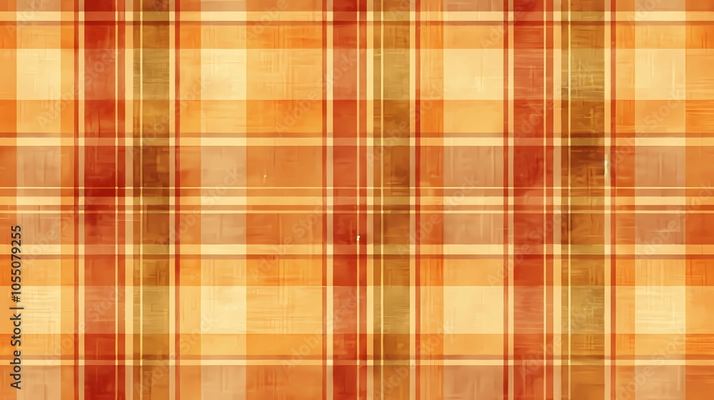 Poster autumn plaid: a warm, inviting pattern with a rustic charm that embodies the colors of fall.