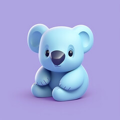 Naklejka premium Koala bear Icon in flat color