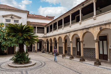 Fototapeta premium Courtyard of Melos house in the center of Coimbra