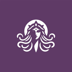 Mystic magical lady logo