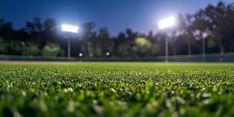 Night Baseball Field at Dusk