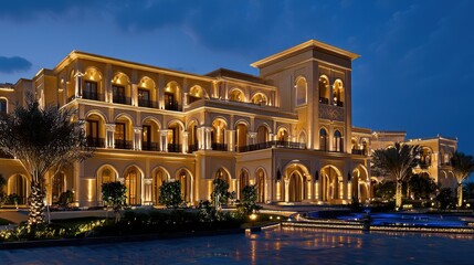 Fototapeta premium Exquisite Luxury Villa Resort with Sweeping Landscapes
