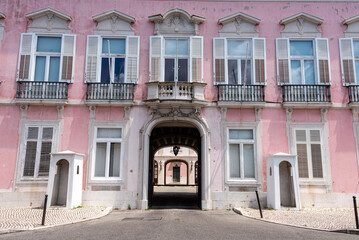 Fototapeta premium Portal of the Portuguese Ministry of Foreign affairs in Lisbon