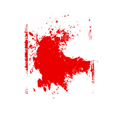 Colorful paint stain, isolated on white