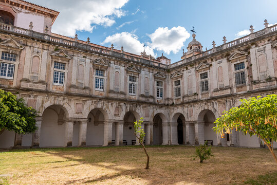 Abandoned courtyard of the monastery of Grace in Lisbon