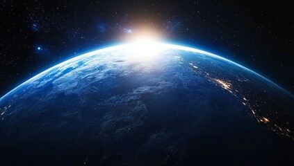 Fototapeta premium Earth from Space: A breathtaking view of our planet