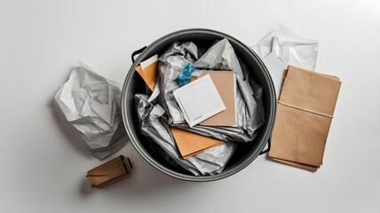 Diamond-clear glass jewelry set, isolated on white paper, a brilliant gift for any occasion