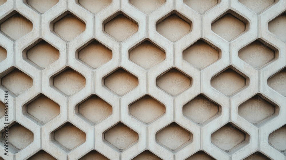 Poster unique architectural details on the facade of a modern skyscraper showcasing intricate geometric pat