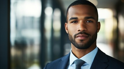 Fototapeta premium Confident Professional Man in Business Attire