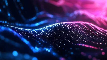 Abstract night background with colorful lights and dynamic patterns, featuring a sense of motion and energy in a vibrant design