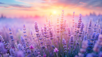 Obraz premium Pastel Pink to Lavender Gradient with Dreamy Ambiance. Perfect for: Valentine's Day, Weddings, Baby Shower, Spa Retreat