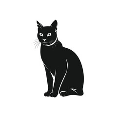 High-Quality Black Cat Silhouette Vector Illustration for Branding