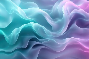 Fototapeta premium Abstract wavy background in blue and pink.