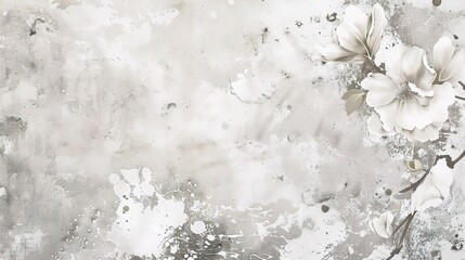 Traditional Chinese White Ink Painting Background - a classic and artistic visual. The traditional Chinese white ink painting background presents a serene and elegant cultural scene