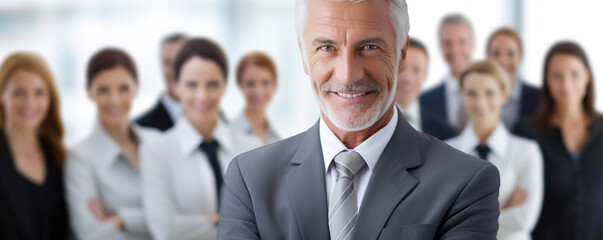 businessman looking at the camera