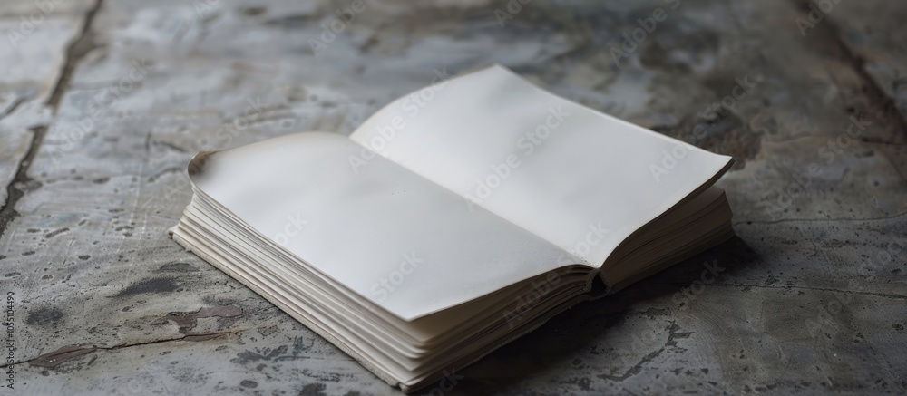 Poster notebook with unmarked pages ideal for drawings or notes plenty of copy space image