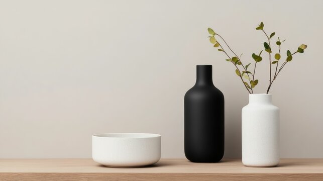 Sleek and modern online store homepage design featuring clean product listings neutral color palette and deep depth of field creating a captivating minimalist aesthetic