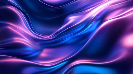 Abstract Purple and Blue Liquid Wave Background
