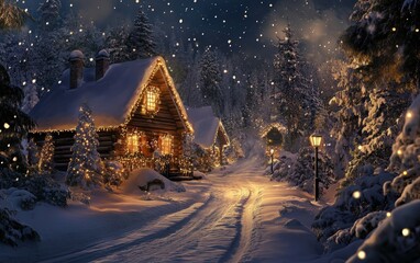 Fototapeta premium New year style christmass wallpaper 