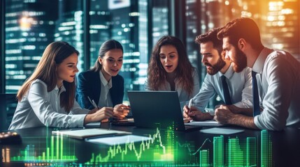 The Team Analyzing Financial Data