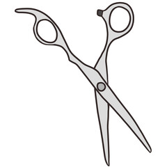 シンプルな美容師のハサミ