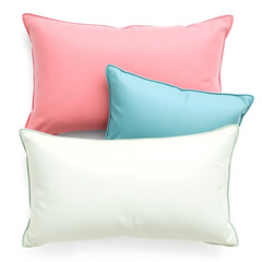 Pillows isolated on white background. Generative AI