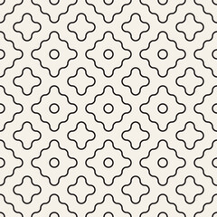 Sashiko-inspired geometric black and white seamless vector pattern. Stylish monochrome background design in Japanese style.