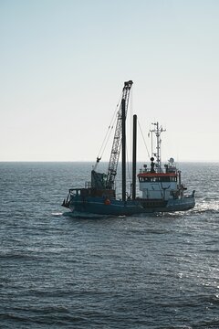 MS Alberte Hoj in the North Sea