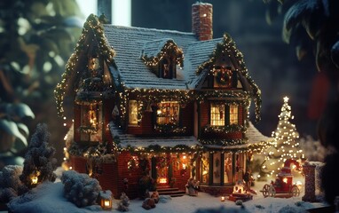 Fototapeta premium christmass house 