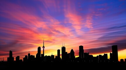 Toronto Skyline at Sunset