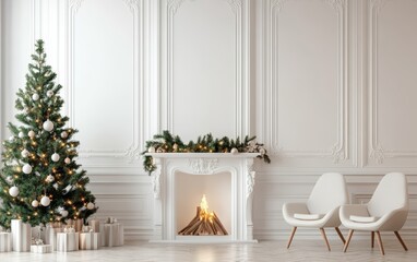christmass white background 