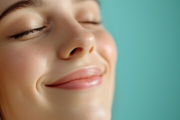 Smiling Pregnant Woman Close Up Portrait