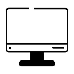 monitor with blank screen icon