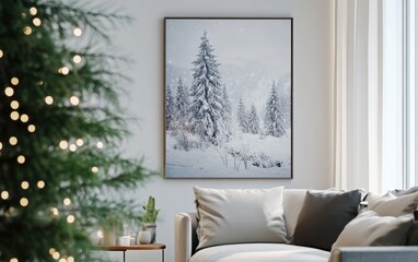 winter holiday professional advertising posterb