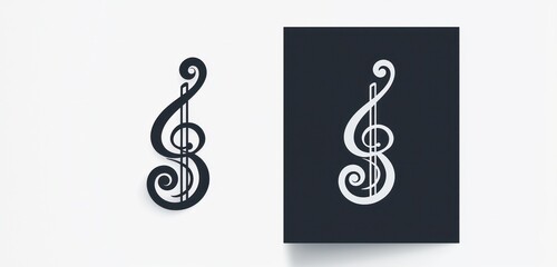 Fototapeta premium Musical glyph icon emphasizing theatrical performances and orchestral elements.
