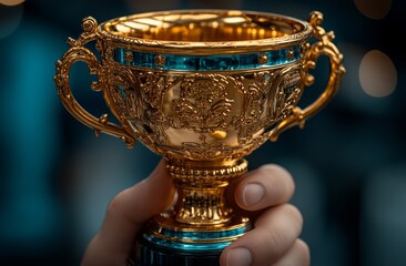 Golden Trophy: Symbol of Victory and Success
