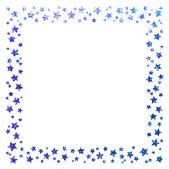 ホログラム_フレーム_星_四角