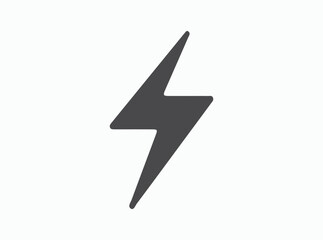 Lightning Bolt Icon Vector Symbol Design Illustration