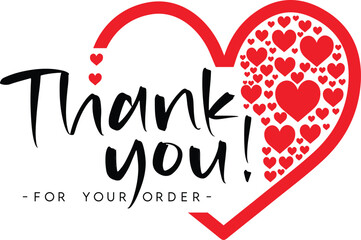 Thank You for Your Order. Elegant Thank You for Your Order Design with Stylish Graphics. Sophisticated Thank You for Your Purchase Image with Modern Elements. Chic Thank You for Your Order Graphic