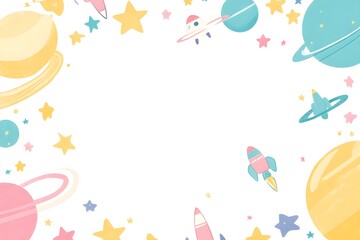 Boys and girls cartoon with cute elements for book cover, ebook cover, greeting card, invitation card, reading book, writing book and sketch drawing book in wallpaper background vector illustration
