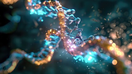 Nanobots are repairing damaged DNA. Genetic engineering