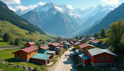 city rooftop with buildings