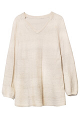 Beige pullover isolated