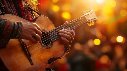 Obraz premium Guitar player intimate