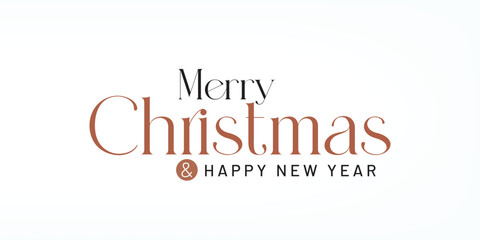 Minimalist Christmas and New Year Typography 