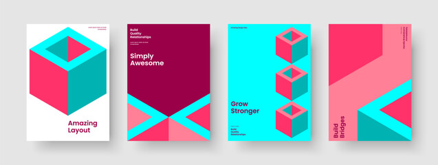 Fototapeta premium Modern Banner Template. Abstract Book Cover Design. Geometric Poster Layout. Flyer. Business Presentation. Brochure. Report. Background. Portfolio. Catalog. Magazine. Newsletter. Pamphlet. Leaflet