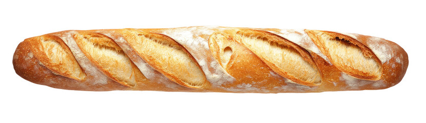 High-Quality PNG Baguette bread - French bread Isolated on White Background – High Resolution