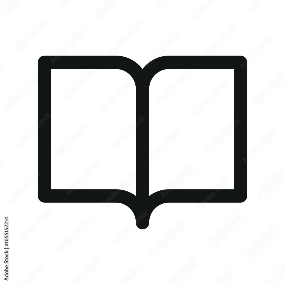 Poster magazine ui icon, journal simple line user interface vector symbol